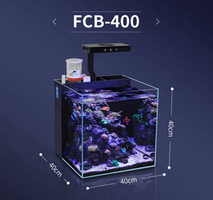 Nano aquarium for marine or freshwater internal infiltration